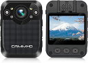 CAMMHD ボディカメラ 32G 1296P ワンキー録画 録音 写真 6~8時間連続使用 赤外線暗視 動き検出 個人安全保護 犯罪予防 警察カメラ 警備員&法執行機関向け (D1)
