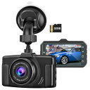 ドライブレコーダー ドラレコ 1080PフルHD HDR/WDR技術搭載 300万画素カメラ 170度広角視野 32GBカード付き LED信号機対策 4層光学レ...