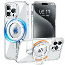KMAMBNG iPhone 13 Pro 用 ケース 縦横両対応 リング 多機能360度回転スタンド MagSafe対応 ワイヤレス充電対応 半透明マット スマホケース 米軍規格 耐衝撃 カメラレンズ保護 車載ホルダー対応 6.1イ
