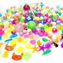 キャニオン340個スーパーボール&恐竜&金魚&貝&マンボウ&カメ&イカ&タコ&カニ&クラゲ すくいおもちゃ 縁日 お祭り イベント 子ども会 子供会 景品 玩具...