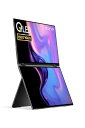 EHOMEWEI モバイルモニター 18.5インチ QLED 1920x1080 デュアルディスプレイ 折りたたみ ペンタブ ミラーリング 拡張 薄型 6.5mm XQG-185NF