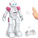 ロボットプラザ (ROBOT PLAZA) ラジコンロボットおもちゃ 動く ピンク色 子供向け おもちゃ 歌 ダンス 充電式 手振り制御 赤外線コントローラー 誕生日プレゼント 女の子