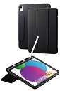 エレコム iPad 第11世代 A16 11インチ (2025) 10.9インチ 第10世代 (2022) ケース フラップケース 抗菌ソフトレザー Apple Pencil収納 ブラック TBWA22RWVSA2BK