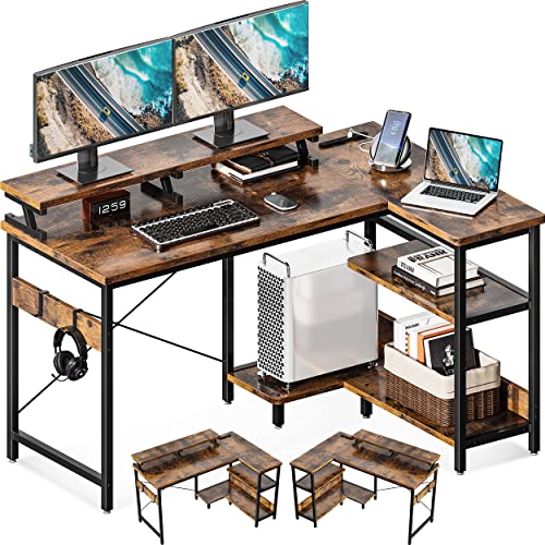 ODK l字デスク パソコンデスク L字型 ゲーミングデスク デスク 机 幅120cm コンセント付き desk PCデスク ラック付き 収納 オフィスデスク 省スペース 書斎 在宅勤務 組立簡単 ビンテージ ODK l字デスク パソコンデスク L字型 ゲーミングデスク デスク 机 幅120cm コンセント付き desk PCデスク ラック付き 収納 オフィスデスク 省スペース 書斎 在宅勤務 組立簡単 ビンテージ