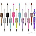 Maydahui おしゃれ 花びらスパンコール ビーズ ボールペン 12本セット 1.0mm 油性 クリエイティブ 学校 教室 DIY かわいい 文房具用品 手...