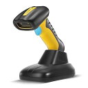 NETUM バーコードスキャナー アップグレードされた QR 産業用 Bluetooth バーコード スキャナー 充電ドック付き ワイヤレス 2D 1D バーコード リーダー 2600mAh ハンズフリー Windows Mac Android iOS