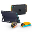 Spigen Switch2対応ケース ジョイコン取り外し可能 カバー キックスタンド対応 保護力 耐衝撃 ツートンカラー ナノポップ ACS09076(ブルーベリーネイビー)