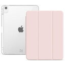 ブリシア iPad 10.9 インチ ケース 第10世代 用 2022 クリア 背面透明バックカバーApple Pencil 収納可能 ペンホルダー付き 超薄 軽量 スタンド オートスリープ機能付き Apple iPad (10.9インチ iPad, ピン