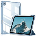 KenKe iPad (A16) 11世代 ケース (11インチ、2025モデル) iPad 第10世代 10.9インチ 2022 透明バックカバー 三つ折スタンド スリープ機能 軽量 薄型 傷つけ防止 PU合成レザー TPU材質 Apple Pencil 収納可能 青
