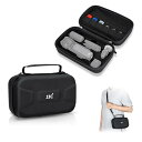 JJC DJI OSMO Pocket 3 防水ハードケース 耐衝撃 カメラバッグ ショルダーバッグ 撥水防塵 Micro SDカードケース *3枚 ストラップ付き カメラ保護 EVA製 おしゃれ 2way 小物収納可 Osmo Pocket 3 クリエイタ