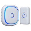【IP66防水防塵】SleeZOO ワイヤレスチャイム 玄関チャイム 送信機電池式 工事不要 インターホン 受信機コンセント 音と光で呼び出し メモリ機能 介護...
