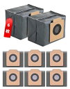 Javonix eufy X8 Pro/ X10 Pro Omniロボット掃除機 ダストバッグ 6個入 交換用 ゴミパック アンカー ユーフィー掃除機 対応 紙パック アクセサリー 消耗品 消臭加工 (6個入り)
