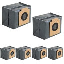 6パック交換用ダストバッグeufy X8 Pro / X10 Pro Omniロボット真空セルフエンプティステーションアクセサリー