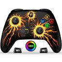 Switch コントローラー 9色RGBライト 光る スイッチコントローラー プロコン マクロ機能 背面ボタン付き 無線 スリープ解除 TURBO連射 1000mAh大容量 Switch/Lite/OLED/Android/IOS/PC対応