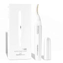TOUCHBeauty 電池式 ホットまつ毛カーラー ホットビューラー 感温シリコン 電動アイラッシュカーラー 長時間キープ 火傷防止 急速予熱 軽量 持ち運び便利 母の日 プレゼント (ホワイト)