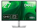 Dell Pro 27 Plus QHD P2725D 27インチ モニター 2560×1440/HDMI、DisplayPort/ブラック/スピーカー:なし(メーカー3年保証、良品先出しサービス保証付き)