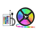 LEDテープライト1M USB 防水 ロープライト LED RGB ledテープ DIY 切断可能 調光調色 間接照明 ライトストリップ 店舗 ゲーム室 装飾
