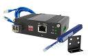 シングルモード10GbE PoE++ ファイバーメディアコンバーター(SM LC SFP+モジュール1310nm, 20km (12.42マイル)対応, 90W PoE, 802.3af/at/bt対応, DINレール/壁掛け取り付け, 広温度範囲対応, 産業用グレード10