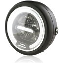 Meliore 汎用 LED ヘッドライト イカリング デイライト ポジション モンキー ゴリラ ダックス エストレヤ TW200 TW225 FTR223 250TR カフェ 仕様 ホワイト