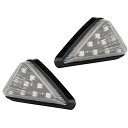 RISACCA バイク LED ウインカー クリア 左右セット 汎用 高輝度 12V カウル 埋め込み
