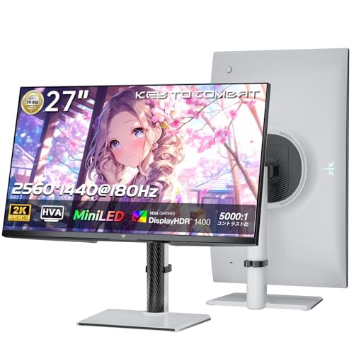 KTC 27 QD ̻ҥɥåMini LED ߥ󥰥˥ | WQHD 25601440 * 180Hz | HDR1400 | 148% sRGB | Freesync&Adaptive Sync | 1ms® | VESA Display| HDMI*2DP*1 | 3ǯ֤ݾ M27T6