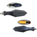 ONGMEIL 流れる!ウインカー ランプ ターン ライト 12V 両面発光 LED バイク オートバイ 2個 セット 汎用 防水 防塵 省エネ 鮮やか 閃光 ...