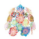 キラキラ花火2段センター 1個 幅60×奥行60×高さ60cm 夏の装飾 イベント お祭り 天井 吊り下げ 飾り 店舗・自宅兼用 ディスプレイ