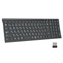 iClever キーボード ワイヤレスキーボード 無線 2.4GHz(レシーバー付属) テンキー付き Type-C充電式 日本語JIS配列 薄型 コンパクト 静音 軽量 パンタグラフ メディア機能 パソコン デスクトップ PC(2)