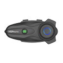 XGPMOTO X10 バイク インカム 10人Mesh会話モード 通話同時音楽聴き 最大3000m通信 インカムバイク用 音声コマンド対応 インカム Qual...