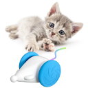 猫 おもちゃ 自動式ねずみ 2段階スピード調整 光るしっぽ付き 電動ネズミ 障害物回避センサー 簡単操作 USB充電式 ウィキッドマウス ストレス解消 運動不足...