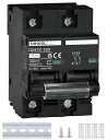 DIHOOL 直流回路遮断器 2 極 DC 12-1000V 100A ミニチュアサーキットブレーカー, 太陽光パネルコントローラー用,太陽光発電システムの太陽光パネル用