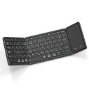 【最新型】Omikamo キーボード bluetooth 折り畳み式 ワイヤレス JIS標準日本語配列 ipad キーボード スマホ マルチペアリング タッチパッド付き iOS/Windows/Android/Mac/Google対応 無線 コンパクト 軽量