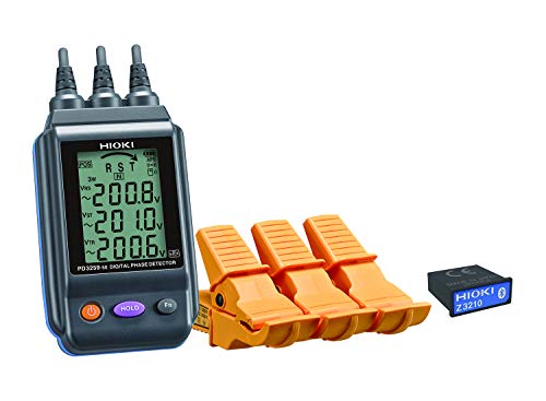 HIOKI 電圧計付検相器ワイヤレスセット PD3259-90 無線通信：通信距離 見通し10m