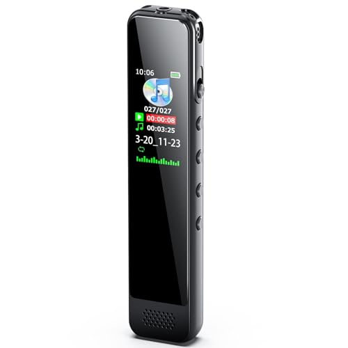 Wisefish ボイスレコーダー 32GB大容量 ICレコーダー 1536kbps音質 ワンボタン録音 小型 録音機 42時間連続使用 カラーLCD液晶画面 ノイズ低減 ハイレゾ録音 ステレオマイク搭載 タイマー録音 変速 Wisefish ボイスレコーダー 32GB大容量 ICレコーダー 1536kbps音質 ワンボタン録音 小型 録音機 42時間連続使用 カラーLCD液晶画面 ノイズ低減 ハイレゾ録音 ステレオマイク搭載 タイマー録音 変速