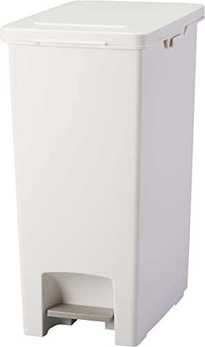 アスベル ゴミ箱 フタ付 ペダル式 45L 日本製 エバンペダルペール 幅28.3×奥行42.8×高さ58.0cm ホワイト