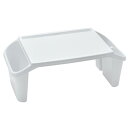 伊勢藤(ISETO) 子ども用テーブル チャイルドデスク? ホワイト 幅57.5×奥行31.2×高さ22.3cm 日本製 小さい ローテーブル 白 ミニ プラスチック自立 軽い 持ち運び 子供 I-575