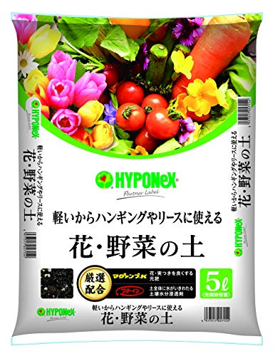 ハイポネックスジャパン 花 野菜用培養土 軽くてよく育つ 花・野菜の土 5L