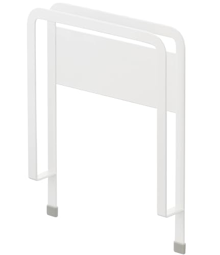 山崎実業(Yamazaki) マグネット 珪藻土バスマットスタンド ホワイト 約W24×D4×H30cm プレート Plate 洗..