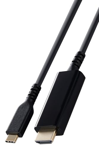 エレコム usb c 変換ケーブル 3m Type-C to HDMI 4K(3840×2160px)/60Hz 高耐久 マルチディスプレイ ミラーリング 【iPhone MacBook iPad Android 等に対応】 ブラック MPA-CHDMIS30BK2