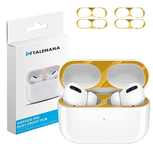 TALENANA Pro2 用 ダストガード アップル エアーポッズ プロ2コーティング メタリックプレート ホコリガード 防塵 カバー 保護シール 汚れ防止 ...