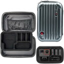 Taoricup Insta360 Ace Pro 2/Ace Pro/Ace/GO 3/X3 & GoPro Hero 対応 収納ケース 保護バッグ ハードシェルケース 収納バッグ+携帯用ストラップ付属 耐衝撃保護 3mm厚インナー (grey)