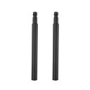 uxcell バイクフレンチタイプバルブエクステンダーエクステンション 70 mm アルミニウム合金 ブラック 2個