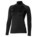 おたふく手袋 防寒着 インナー BTパワーストレッチ サーモデオ ハイネックシャツ レディース JW-269 ブラック S