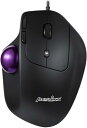 ぺリックス PERIMICE-520 エルゴノミクス トラックボールマウス 有線 USB 傾き調節可能 プログラム可能ボタン搭載 8ボタン式 【正規保証品】 ブラック(有線)