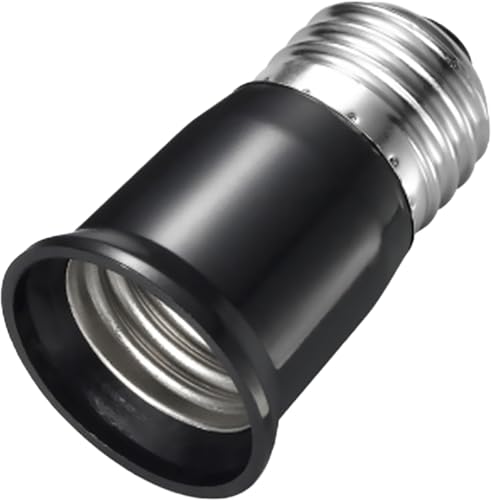 ヤザワコーポレーション 口金 E26 ランプアダプタ 100Wまで ブラック SF1011