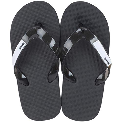 [スポパン] ビーチサンダル 名前が書けるスクールサンダル キッズ ブラック 26.0 cm