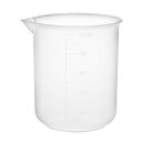 uxcell 計量カップ ビーカー ラボ用 透明 PP プラスチック 目盛り付のビーカー 500ml