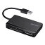 バッファロー BUFFALO USB2.0 マルチカードリーダー ケーブル収納モデル ブラック BSCR308U2BK コンパ..