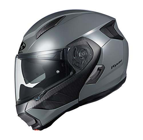 OGK KABUTO(オージーケーカブト) バイクヘルメット システム RYUKI ミディアムグレー (サイズ:L)(2)