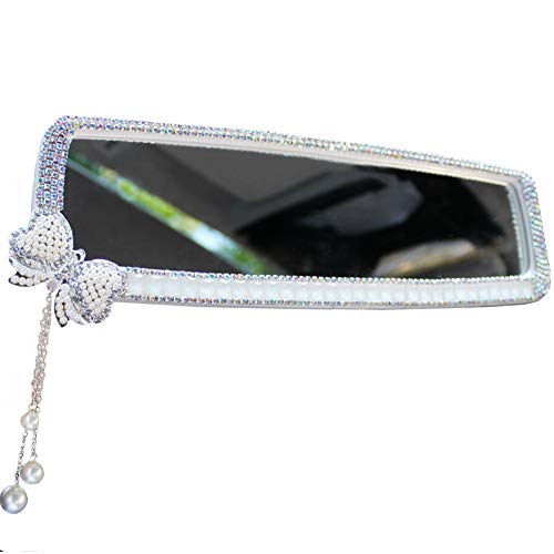 HIGHAWK ミラー リヤビューミラー バックミラー 人工ダイヤモンド 女性 キラキラタイプ 車 ルームミラ..